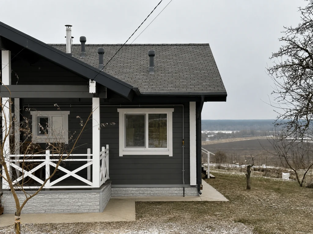 д. Добрунь, дом из клееного бруса, 110 м²