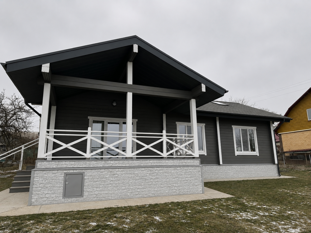 Деревня Добрунь. Дом из клееного бруса 110 м² — фото 39