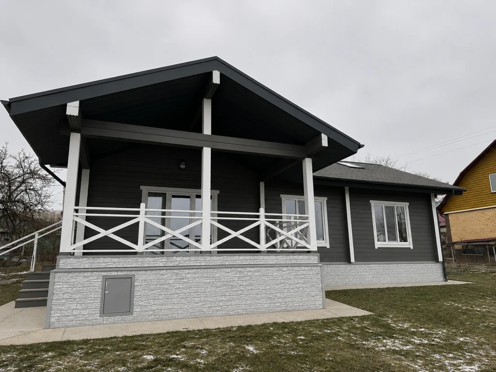 Строительство дома из клееного бруса 110 м² в д. Добрунь — фото 13